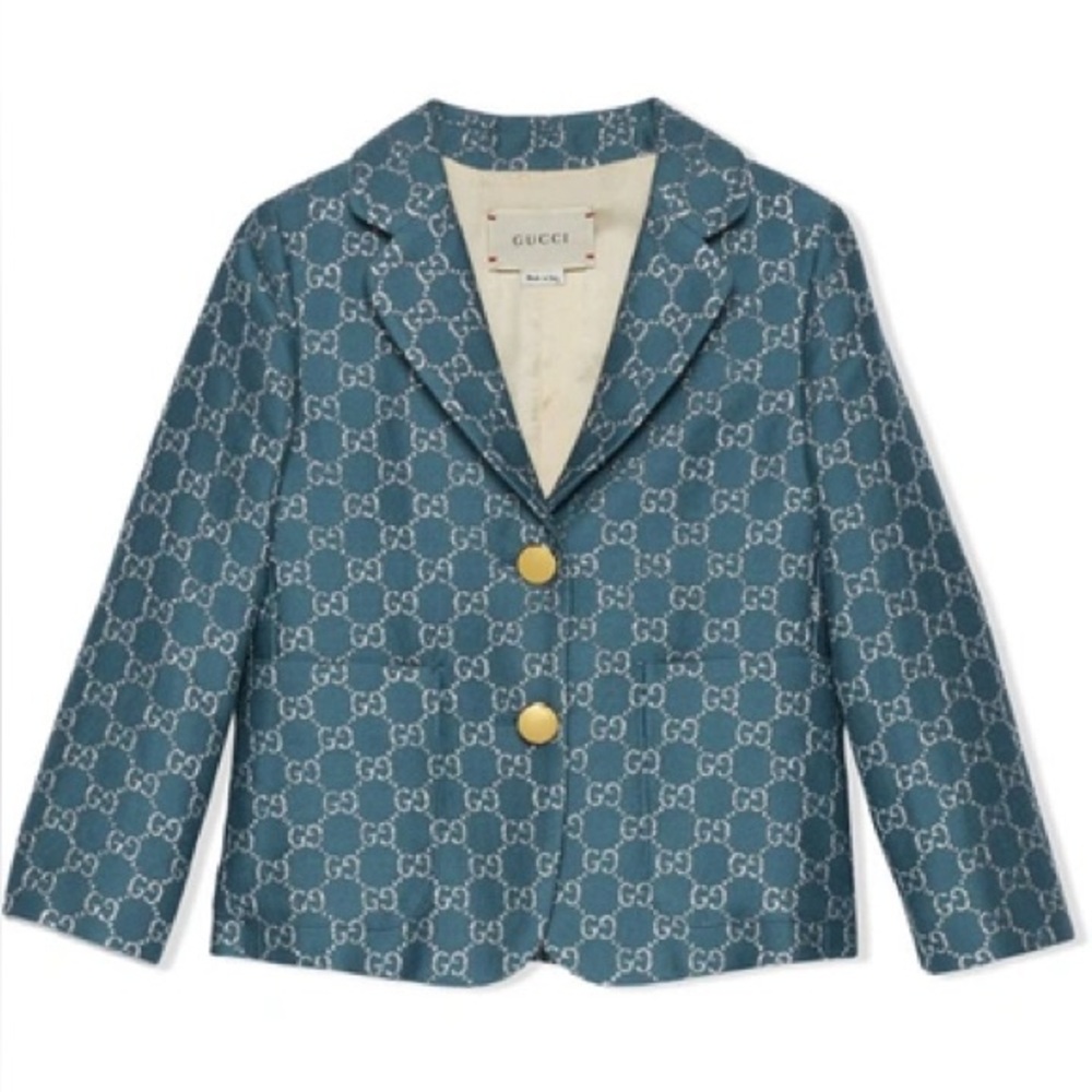 Gucci Kids' Gg Jacquard Blazer